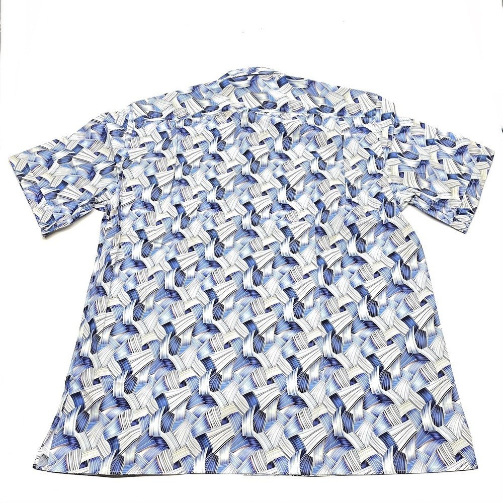 Solemare Maus & Hoffman Mens L Button Up Shirt All Over Print Abstract Short - Picture 10 of 14